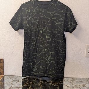 Black Matter Black Dinosaur Tee Size Small